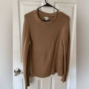 J crew camel sweater